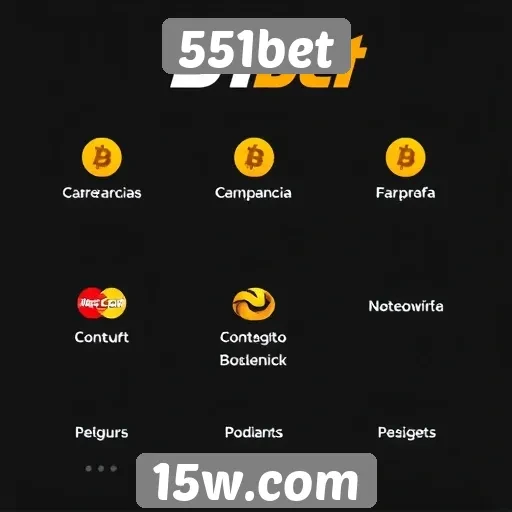 Métodos de pagamento disponíveis no site 551bet